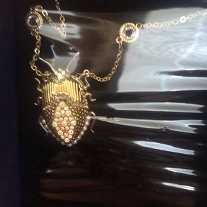 Swarovski scarab pendant necklace